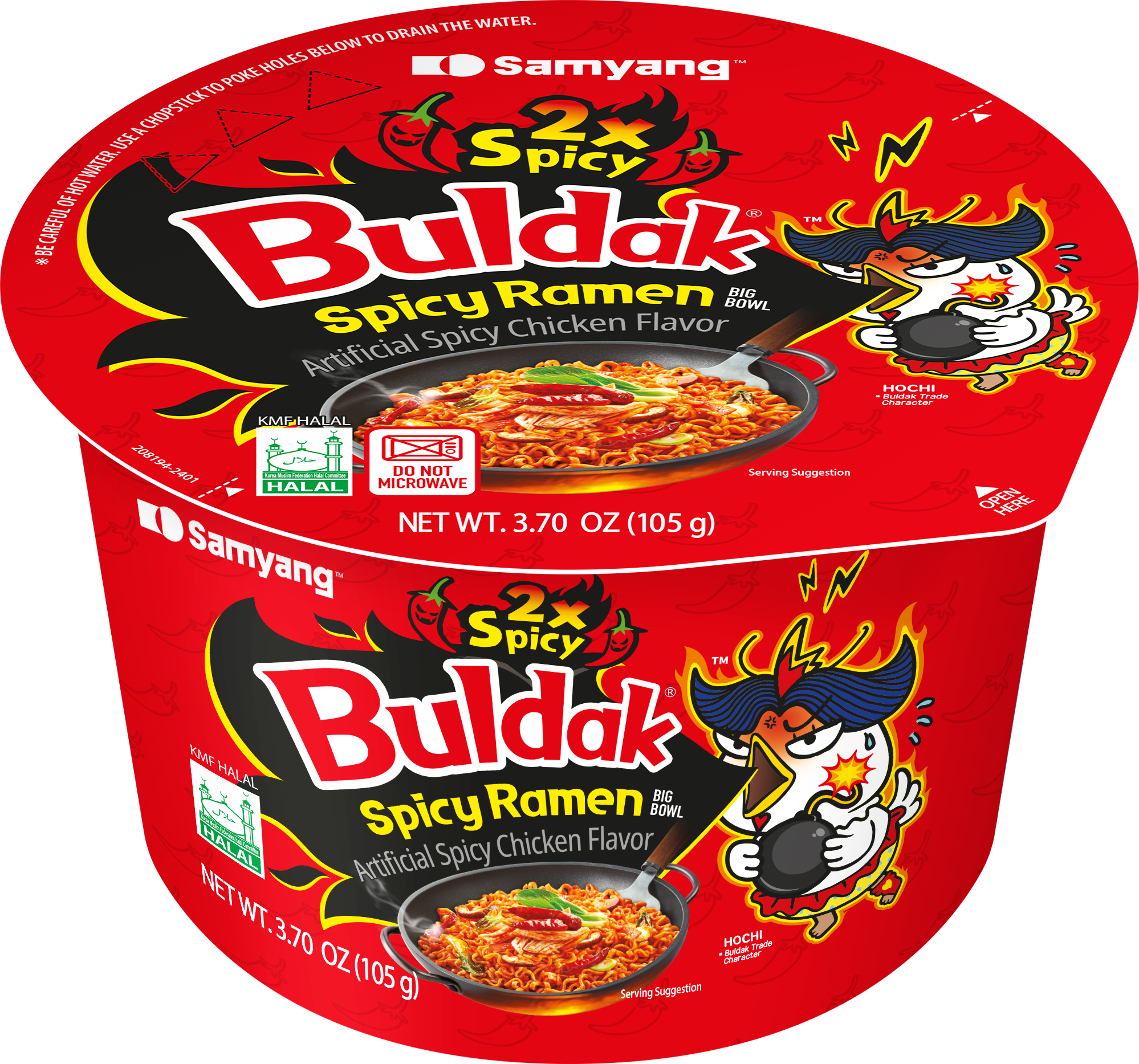 Buldak 2X Spicy Big Bowl